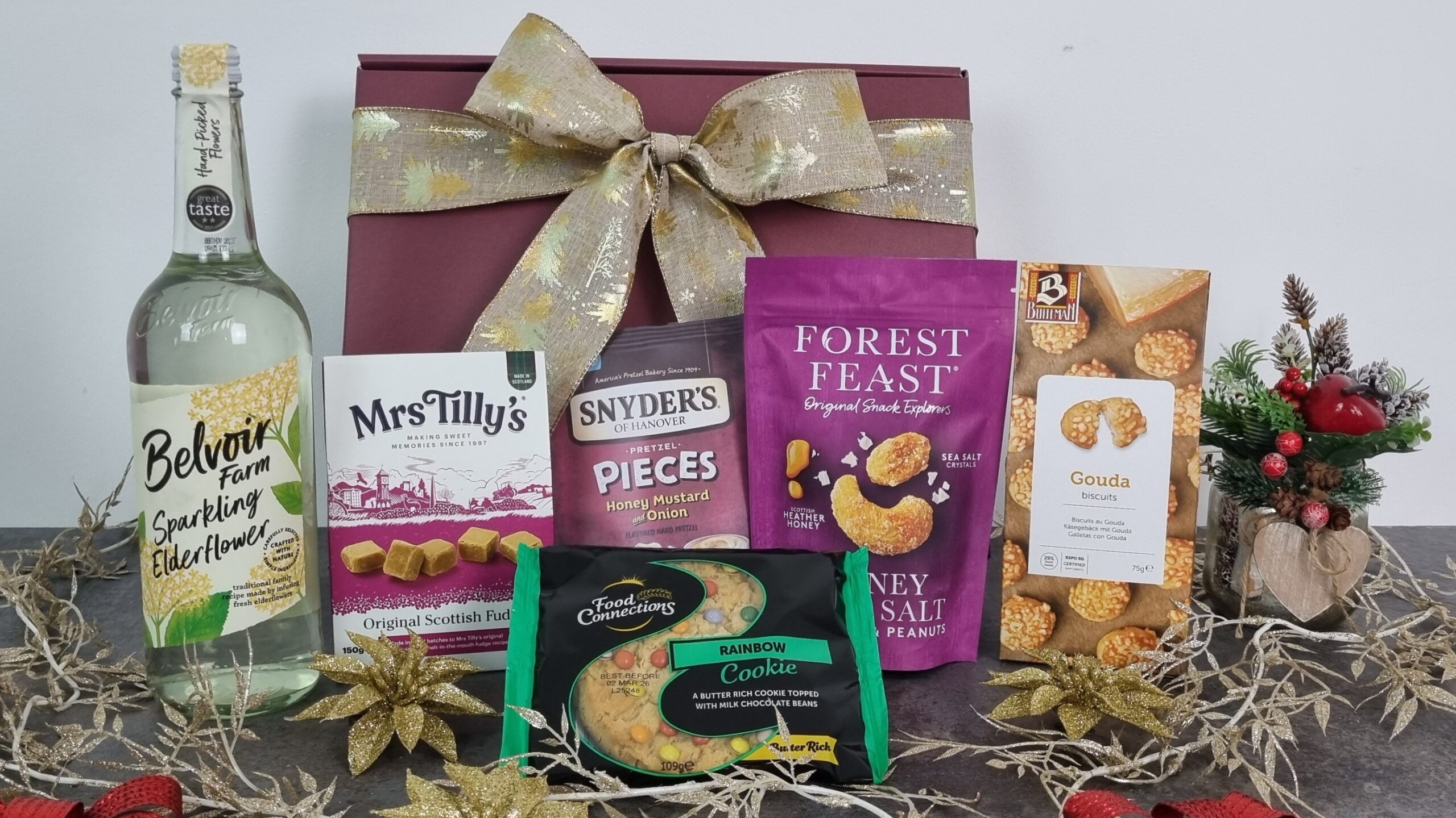 Tasty Treats Gift Box with Sparkling Elderflower