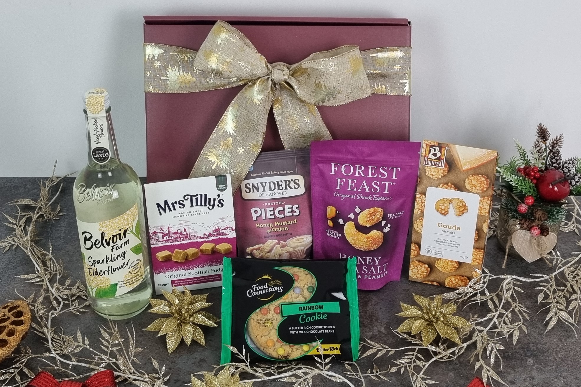 Tasty Treats Gift Box with Sparkling Elderflower - Image 2