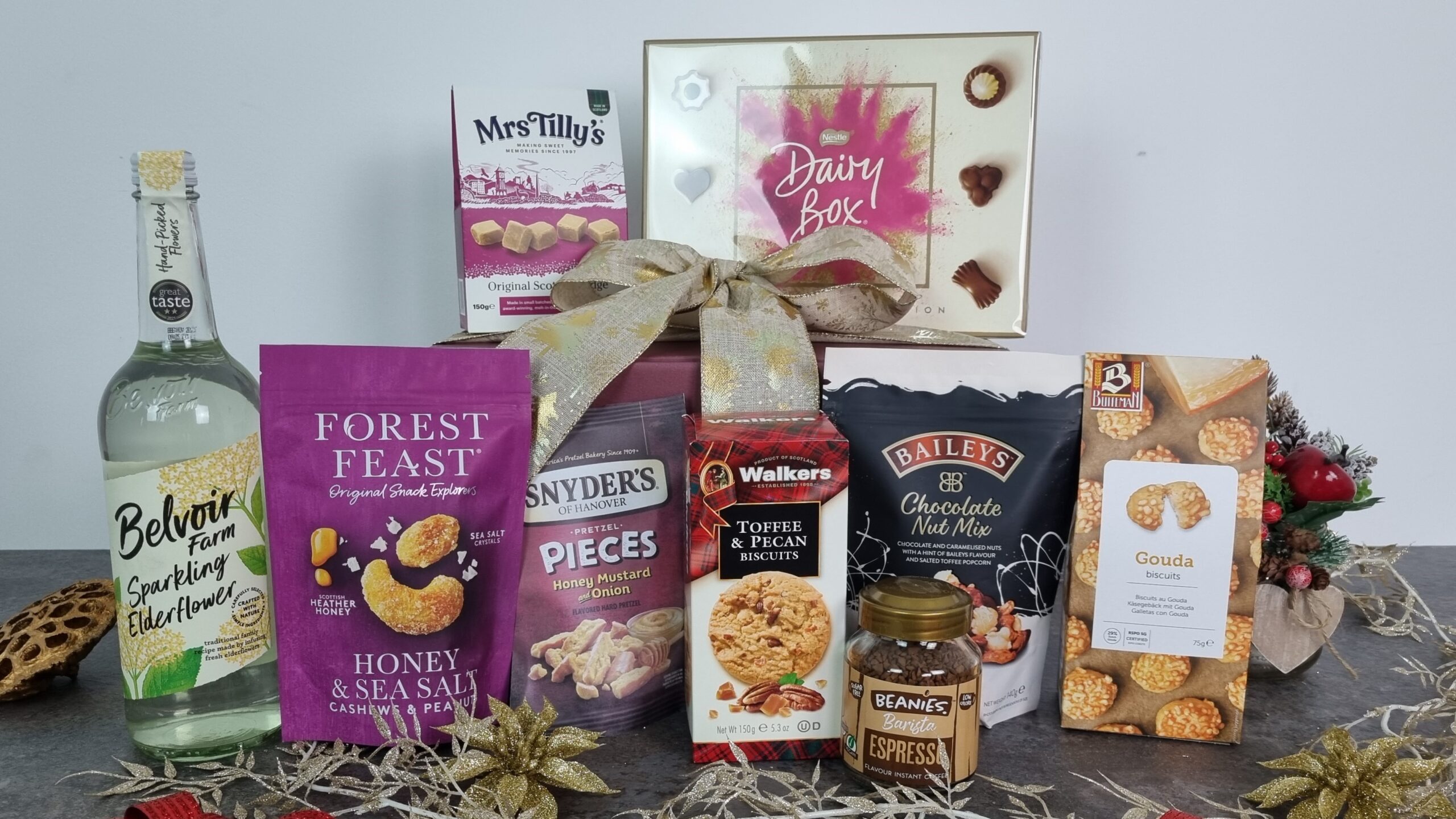 Gourmet Delights Gift Box with Sparkling Elderflower
