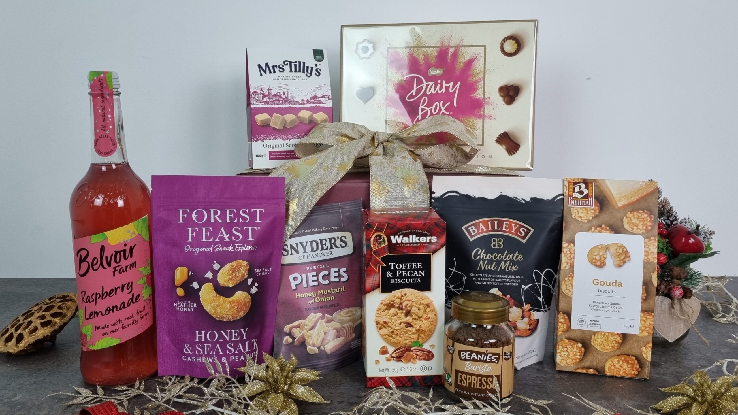 Gourmet Delights Gift Box with Raspberry Lemonade