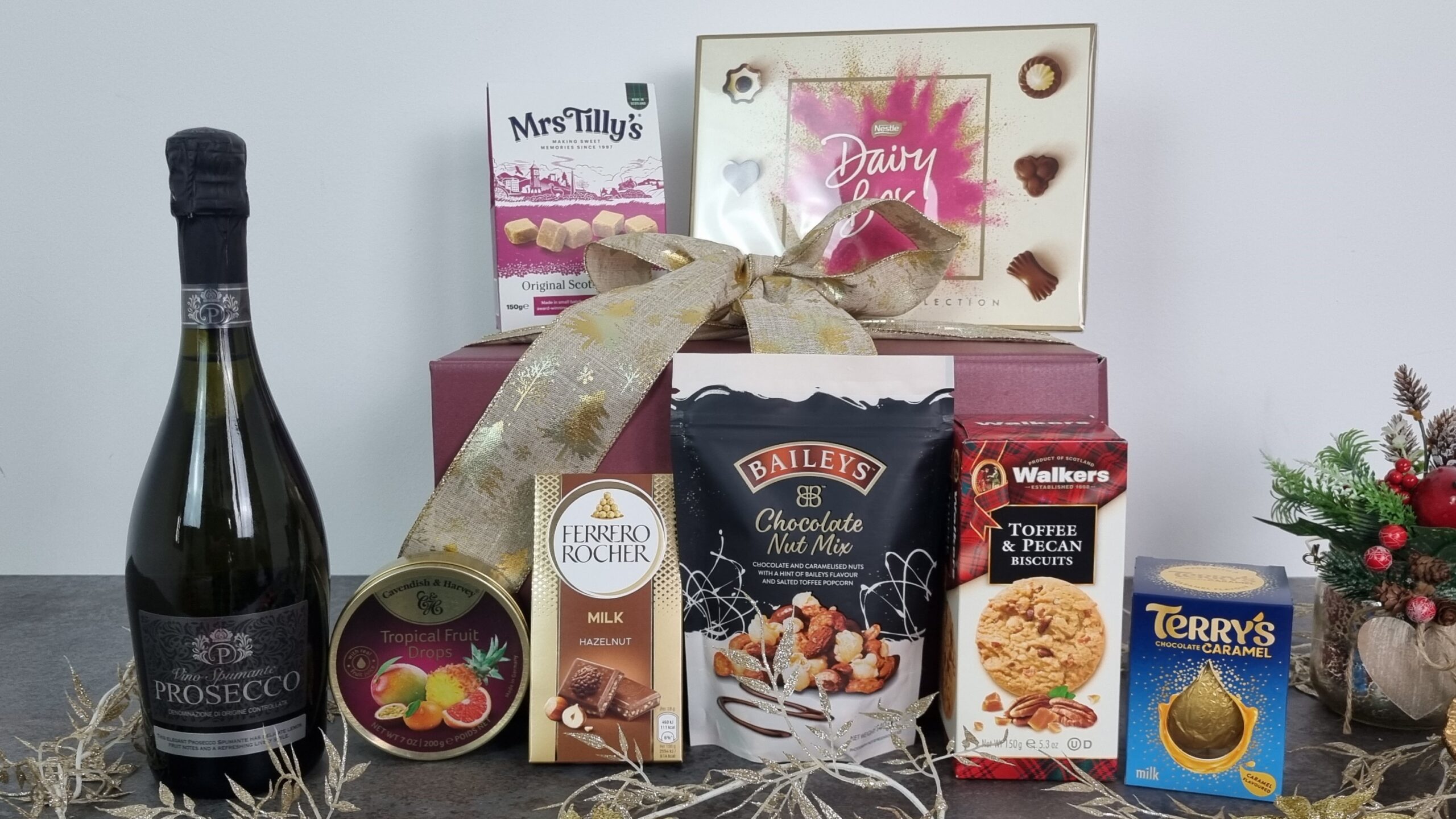 Gourmet Delights Gift Box with Prosecco & Sweet Treats